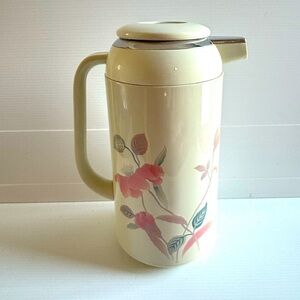 Mikasa Silk Flowers Insulated Plastic Thermos